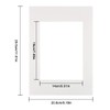 10 Pack Photo Frames Mounts, Photo Mounts A4, White Picture