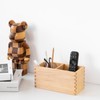 Musowood Wooden Pen Stand, Stylish, Rectangular, Stationery, Desktop Storage, Pen