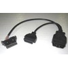Mobilistics OBD2 Y Adapter/Splitter Extension Cable GPS Universal Snap-in Or