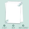Letter Paper with Flower Motif in DIN A4 Format –