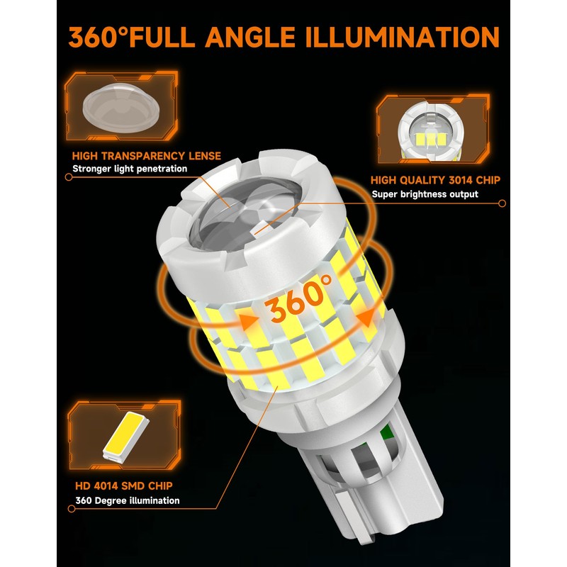 912 921 Bulb Fit For Subaru Forester 2014-2023 Reverse Light