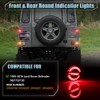 VANKUB 8 PCS LED Upgrade Round Light Indicator Light for