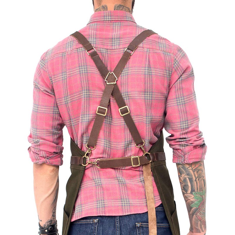 Under NY Sky Real Leather Strap for Apron - Cross