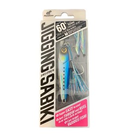 Hayabusa Jigging Sabiki® - 1 jig with a Assist Hook & 2 Hooks rig (#1 UV Blue Sardine, 20g)