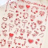 Bows Nail Art Stickers Decals 3D Self-Adhesive Bow Heart Star