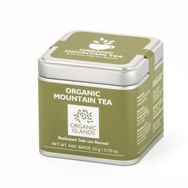 Organic Islands Herbs Greek Mountain Tea Single Cube Tin, 20 g (Pack of 2)