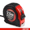 DEKTON DT55104 Hard Case Measure Tape, 240 V, Black/Red, 7.5