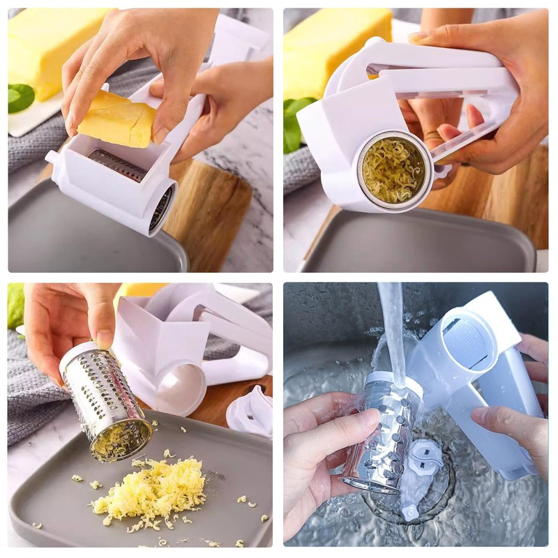 Parmesan Cheese Carrot Garlic Grater Graters Press Rotary Mini with