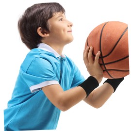 KOMBIUDA 1pair Wrist Protector Sports Wristbands for Workout Elastic Sweat Bands for Yoga Running Fitness Comfortable for Injury Prevention and Support