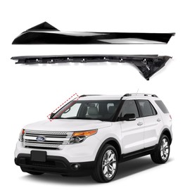 AIWGIW Windshield Pillar Trim Panel Molding Compatible with Ford Explorer 2011-2019 Replaces BB5Z7803136AA BB5Z-7803136-AB 926-451 (Right, Gloss Black)