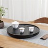 Tea Tray Exquisite Small Tea Tray Ebonite Round Drainage Dry