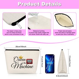 Gfhzdmf Casino Lover Gifts Funny Gambler Gifts for Women Slot Machine Makeup Bag Cosmetic Bag Good Luck Gift Christmas Easter Casino Club Gift for Gambler Friends Her Gambling Travel Toiletry Pouch