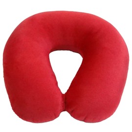 Wolf Essentials Neck Pillow Adult Cozy Soft Microfiber, Red