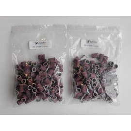 A+Elite Manicure Pedicure Nail Abrasive Sanding Bands Foot Files Sleeves D6.3mm 2x100 80# COARSE