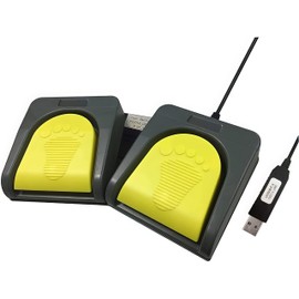 Twin USB Foot Pedal Pc Footswitch - Transcription Foot Pedal - Usb Button - Double Foot Switch Gaming Foot Pedal