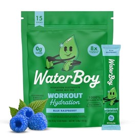 Waterboy- Hidratacin de entrenamiento  Paquetes de Polvo de Electrolitos Sin Azcar de 2,960mg  LGlutamina  Vitaminas  No Su                           