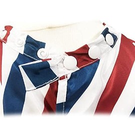 Kobe Barber Pole Hairdressing Gown - Extra Large with Adjustable Neck Poppers