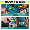 VeloChampion Triathlon Gel Holder Running Belt, Black, S/M