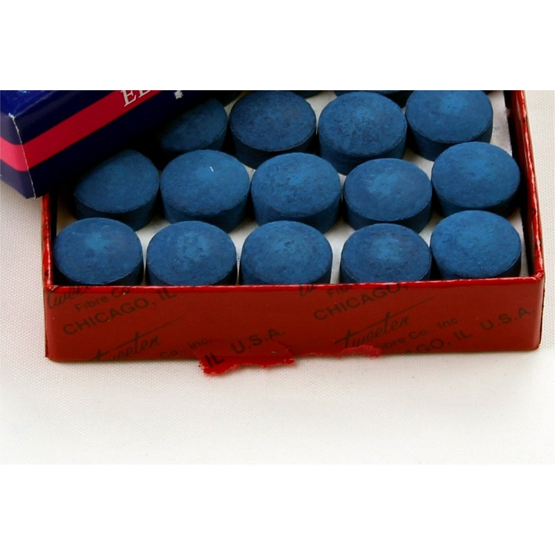 50 x 13mm Tweeten ELKMASTER Leather Snooker Pool Cue Tips