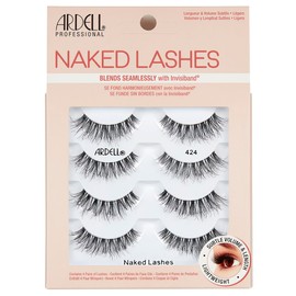 Ardell Strip Lashes Naked Lashes #424, 4 Pairs x 1-Pack