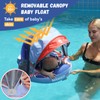 Mambobaby Baby Swim Float with Canopy Non-Inflatable Infant Pool Float