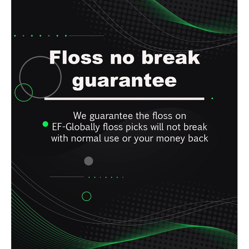EF-Globally - Dental Floss Picks - (100 Count) - Plant