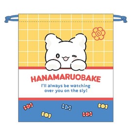 K Company Hanamaru Ghost Drawstring Bag, Blue 600730 Hanamaruobake Sanrio
