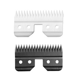 VRMETA 2 Pcs Fast Feed Ceramic Blades Fit Oster Fast Feed Clipper Oster A5 Fast Feed Ceramic Cutters Blade Fast Feed Replacement Blade Fit Wahl KM Series