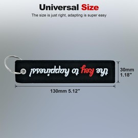 TOKCKYBL Premium Motorcycle Keychain - Durable Embroidered Key Tag for Riders of Cars, ATV, Dirt Bikes & More - Machine Washable Gift for Men & Women