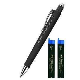 Faber-Castell 133353 - Mechanical Pencil Poly Matic, 0.7 mm (Black + Refills)
