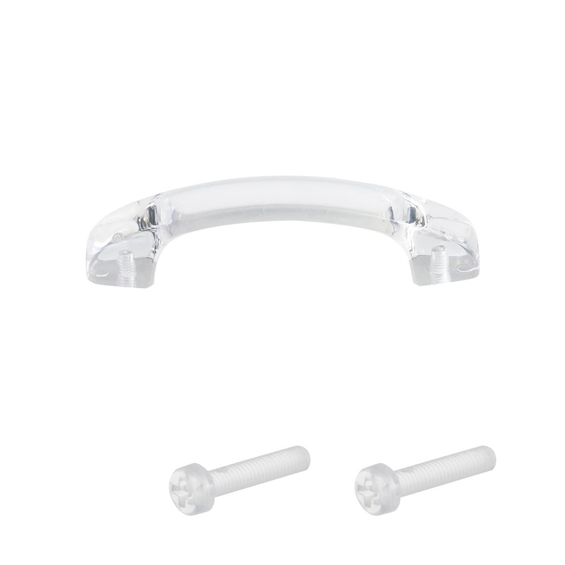 Geesatis Set of 6 Clear Acrylic Cabinet Handle Pull Hardware
