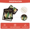 Artoid Mode Black Trees Snowflakes Merry Christmas Table Runner Winter
