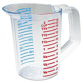 Rubbermaid RCP3215CLE Bouncer Measuring Cup 16oz Clear