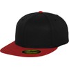 Flex fit Unisex's Premium 210 Fitted 2-Tone blk/red S/M (6