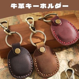 DEVENTORZ Keychain, Genuine Leather, IC Chip Compatible, Coin Storage, Key Case, Coin Pocket, AirTag QUICPay Compatible, Unisex, Multifunctional, Compact Design (Black)