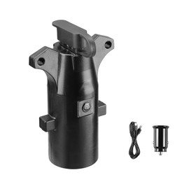 inhtgeas 7 Pin Round to 4 Pin Flat Blade Trailer Plug Adapter, 7 Way Blade to 4 Way Flat Trailer Electrical Connector for Tow Hitch Car RV Boat Truck, Weatherproof Design