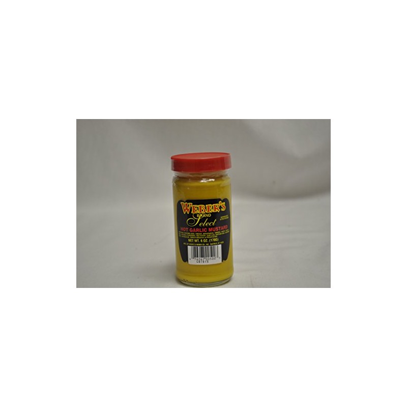Buffalo's Own Weber's Brand Select Hot Garlic Mustard 6oz.