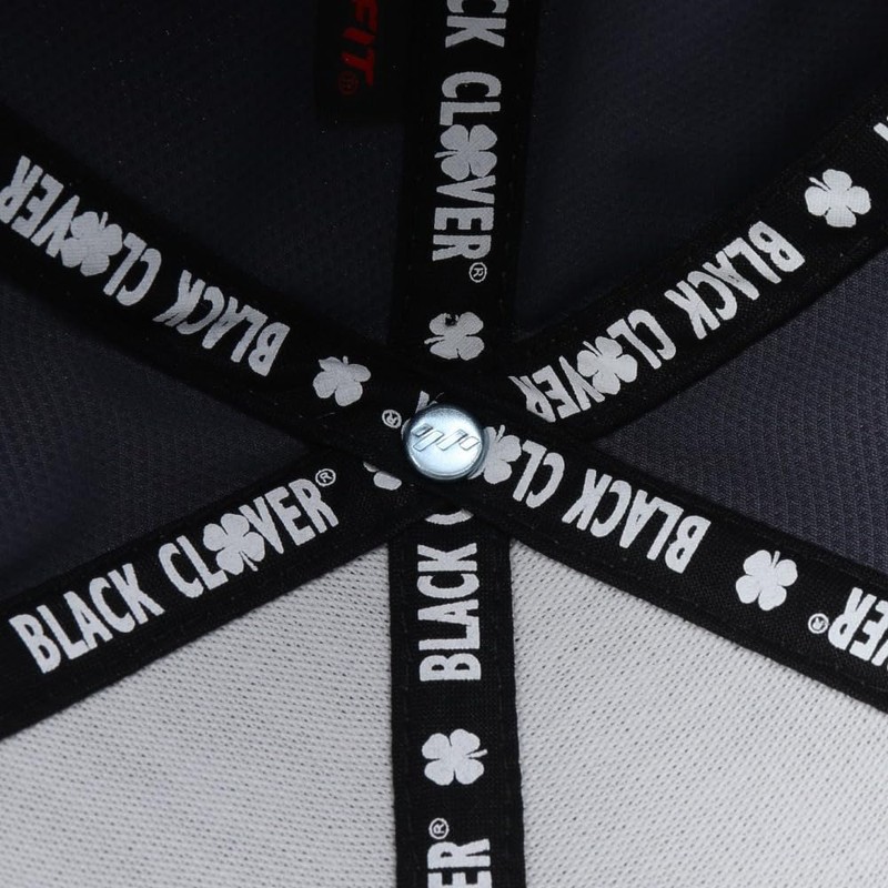 Black Clover Men's Round Logo Patch Cap Grey S M