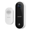 WUUK Doorbell Camera Wired with Chime, 2K Video Doorbell, Face