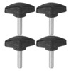 HARFINGTON 4pcs Tee Wing Knobs Thumb Screws M6 x 25mm
