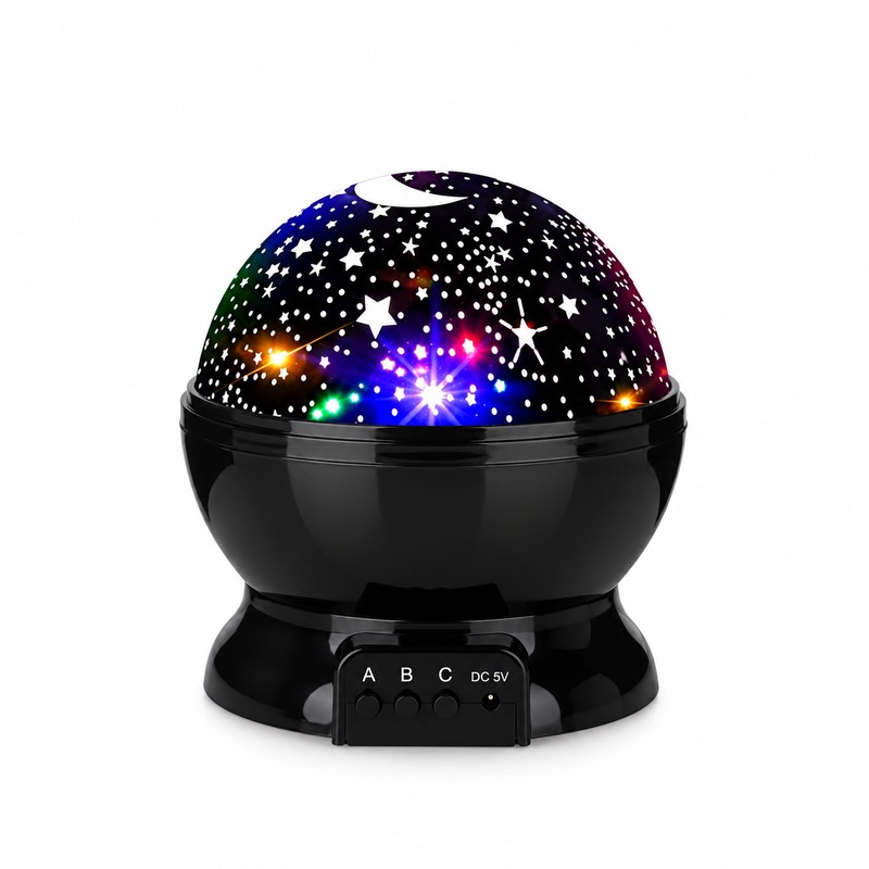 Rotating Starry Sky Night Light Projector, Moon and Star Ceiling