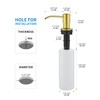 Built in Soap Dispenser for Kitchen Sink, Gold Brushed Stainless
