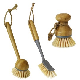 JVL Bamboo Cleaning Essentials, Dish Brush Selection, One Size