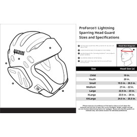 ProForce Lightning Sparring Headgear - White - Small
