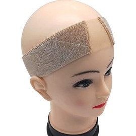 Lace Grip Cap for Women,1PC 2 in 1 Lace Wig Grip Band Plus Wig Cap for Lace Wigs,Velvet Lace Wig Grip Band,Elastic Lace and Velvet Wig Head Hair Bands,Non Slip Wig Headband,Women Lace Wig Grips,Beige
