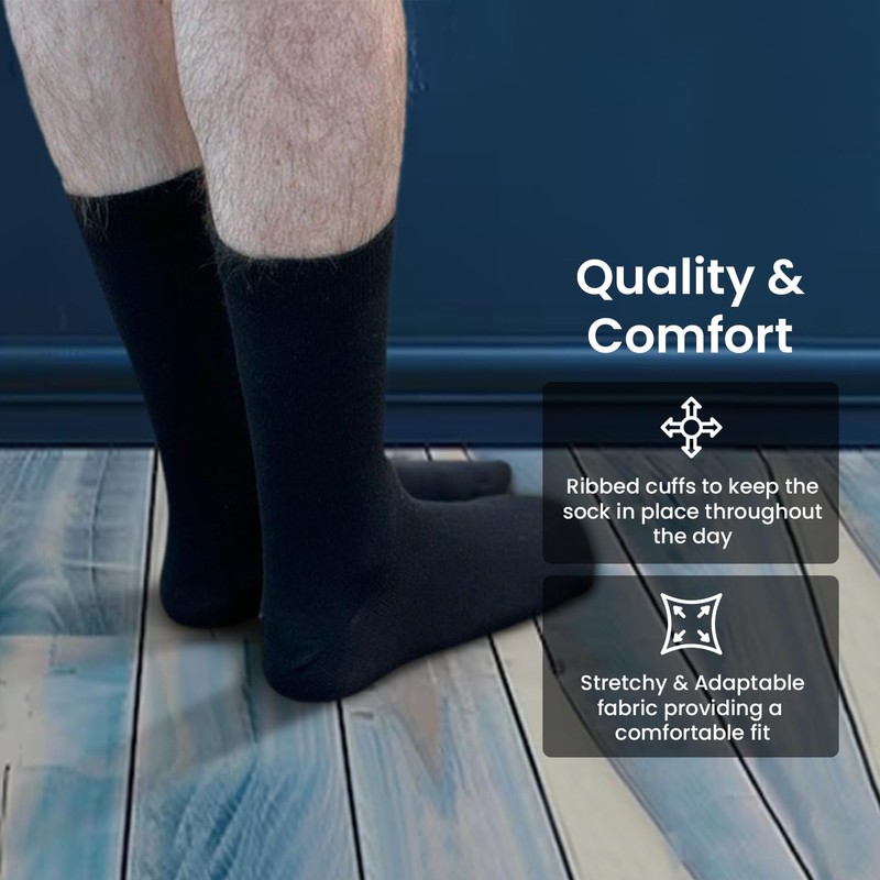 Bonjour Men's Socks One Size - black