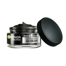 Garnier Face Cream, Mattifying Air Cream for Blemish-Prone Skin, SkinActive AHA+BHA with Charcoal 3-in-1, 50 ml