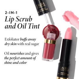 LAURA GELLER NEW YORK Prep-n-Go Lip Scrub and Gloss Tint Duo, Victory Lap
