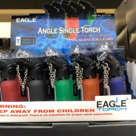 Eagle Lot of 20 Eagle ANGLE Torch Lighter Butane Refillable  w/ 12 290 Ronson But Fuel