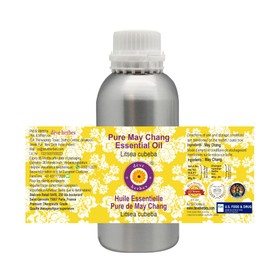 Deve Herbes Pure May Chang Essential Oil (Litsea cubeba) Steam Distilled 300ml (10 oz)